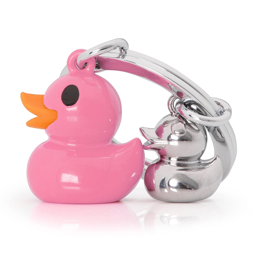 Metalinis raktų pakabukas „Rožinis Ančiukas“