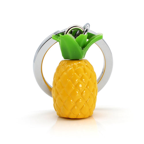 Metalmorphose metalinis raktų pakabukas „Auksinis Ananasas“ - aukso spalvos ananaso 3D miniatiūra iš Skonių Pasaulis kolekcijos.