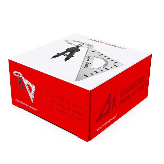 Metalmorphose.lt metalinis raktų pakabukas LINIUOTĖS VALDOVAS. Sidabrinis cinko lydinio korpusas, nudažytos skaičių ir linijų detalės, 3D liniuotės miniatiūra. Nerūdijančio plieno žiedas. Raktų pakabukas iš KASDIENYBĖS PASAULIS kolekcijos.