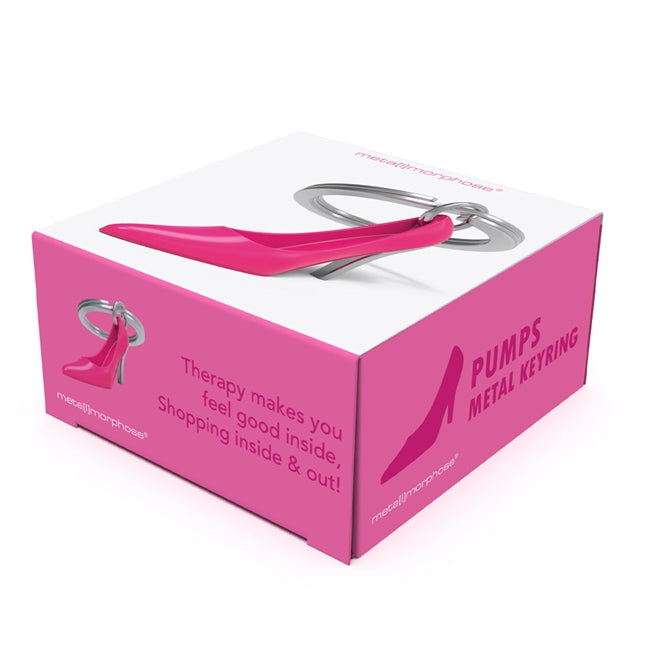 Metalmorphose.lt metalinis raktų pakabukas ROŽINIS AUKŠTAKULNIS. Tvirtas metalinis korpusas, nudažyta rožinė detalė, ikoniško aukštakulnio 3D miniatiūra. Nerūdijančio plieno žiedas. Pakabukas iš KASDIENYBĖS PASAULIS kolekcijos.