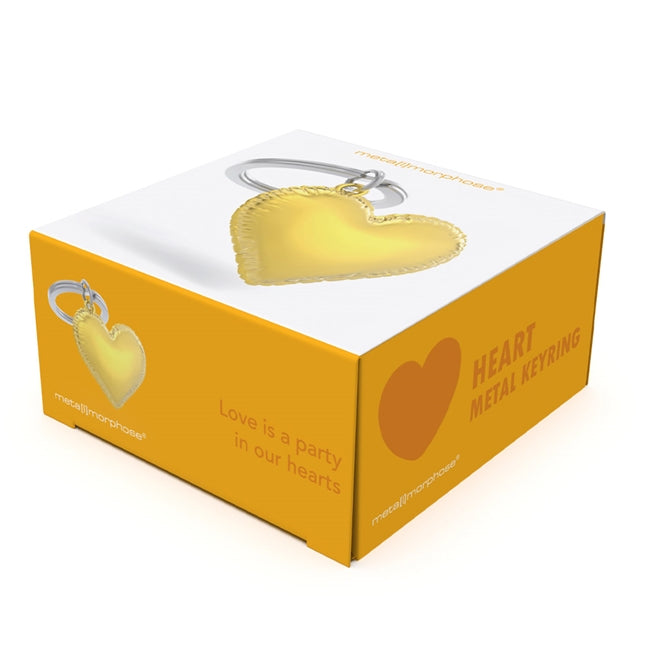 Metalmorphose.lt metalinis raktų pakabukas ŠIRDIES BALIONAS. Auksinis metalinis balionas su tikroviškomis raukšlėmis. Premium metalas. MEILĖS PASAULIS kolekcija.