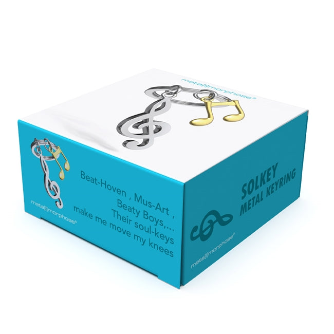 Metalmorphose.lt raktų pakabukas „Smuiko Raktas“ – smuiko rakto ir auksinės natos 3D miniatiūra muzikos kolekcionieriams iš MUZIKOS PASAULIS kolekcijos